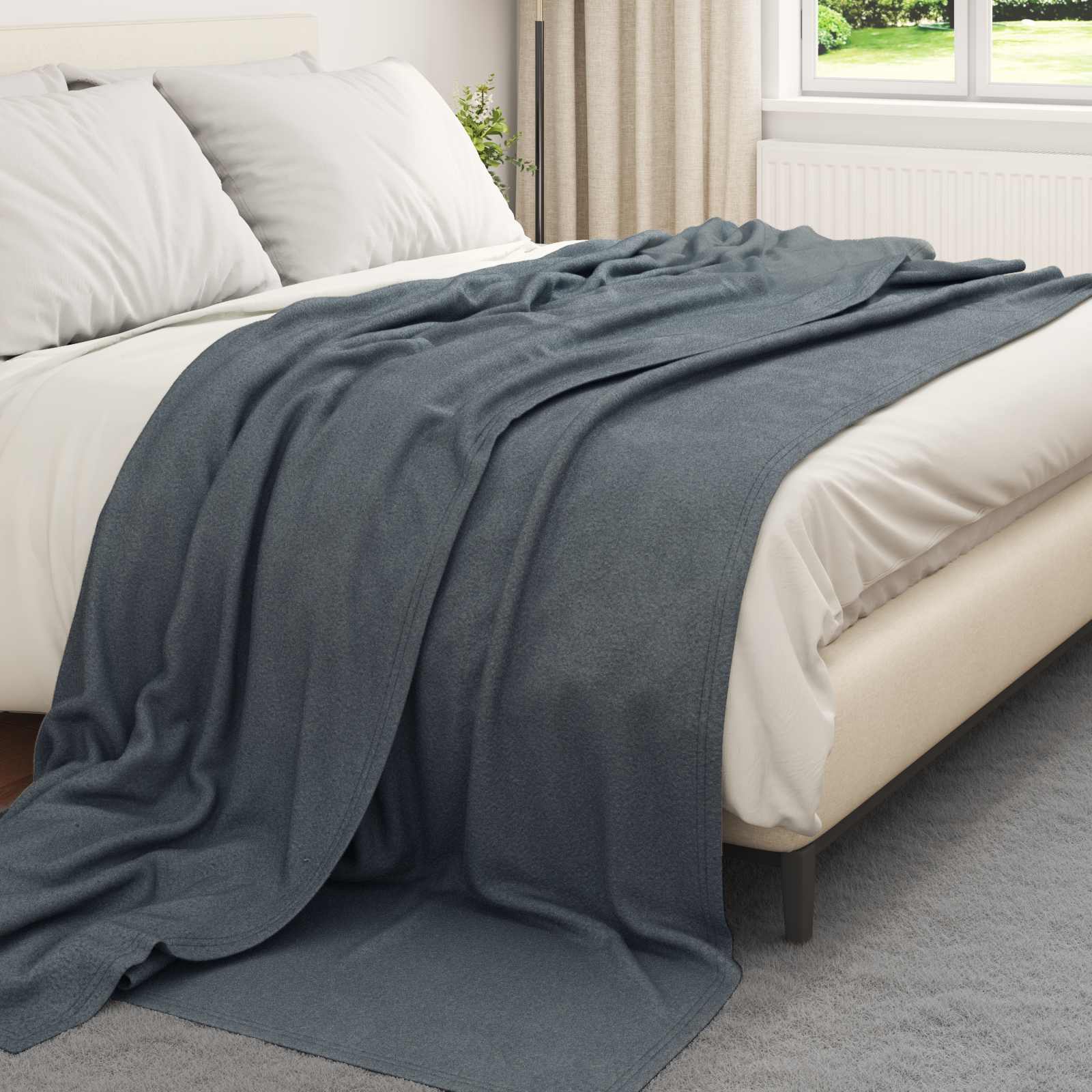 Cobertores de sofá 6 unid. cinza escuro 270 x 240 cm 5.08 lã