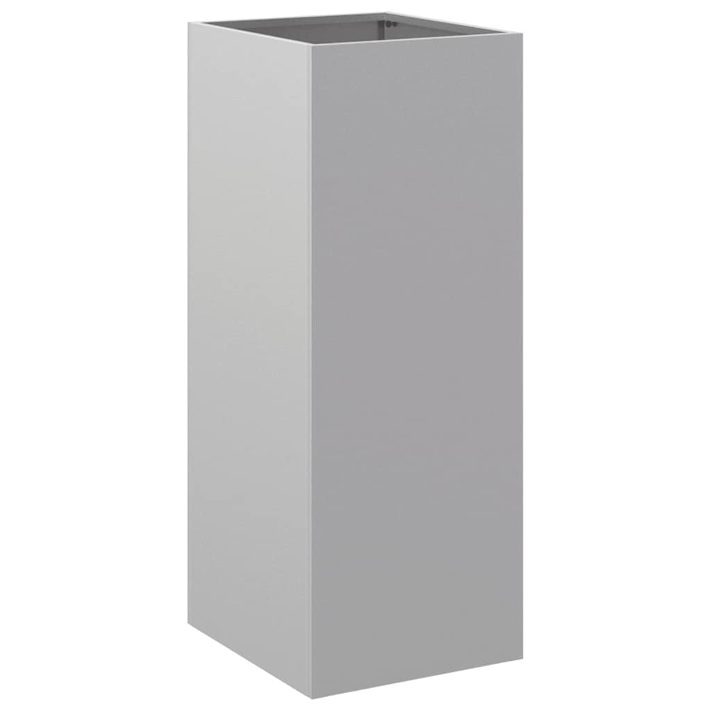 Vaso/floreira 32x29x75 cm aço galvanizado prateado