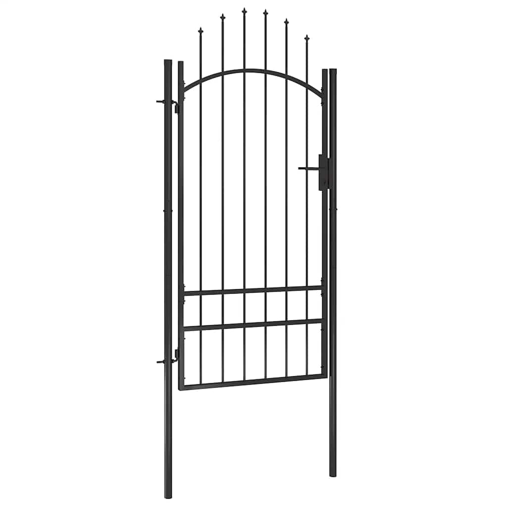 Portão de jardim woerden aço 1x2 m preto