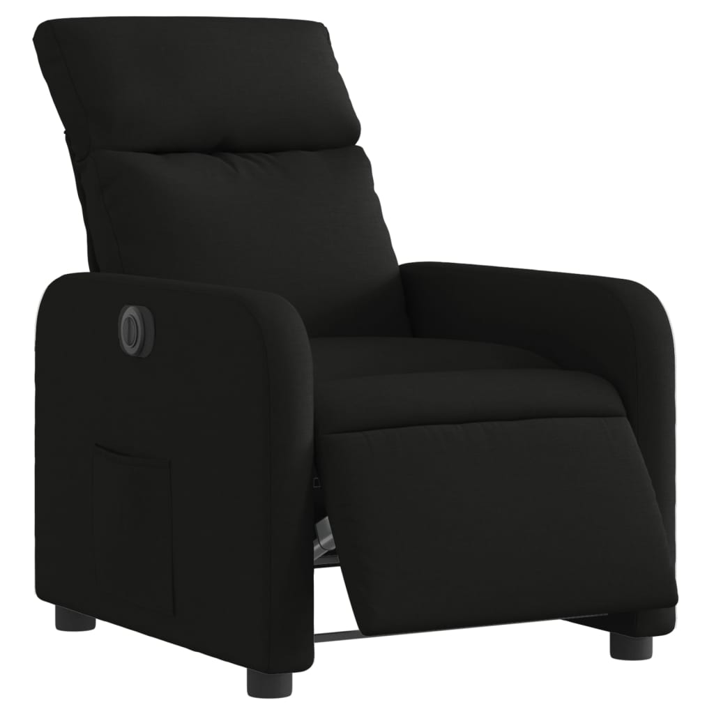 Poltrona elétrica reclinável tecido preto