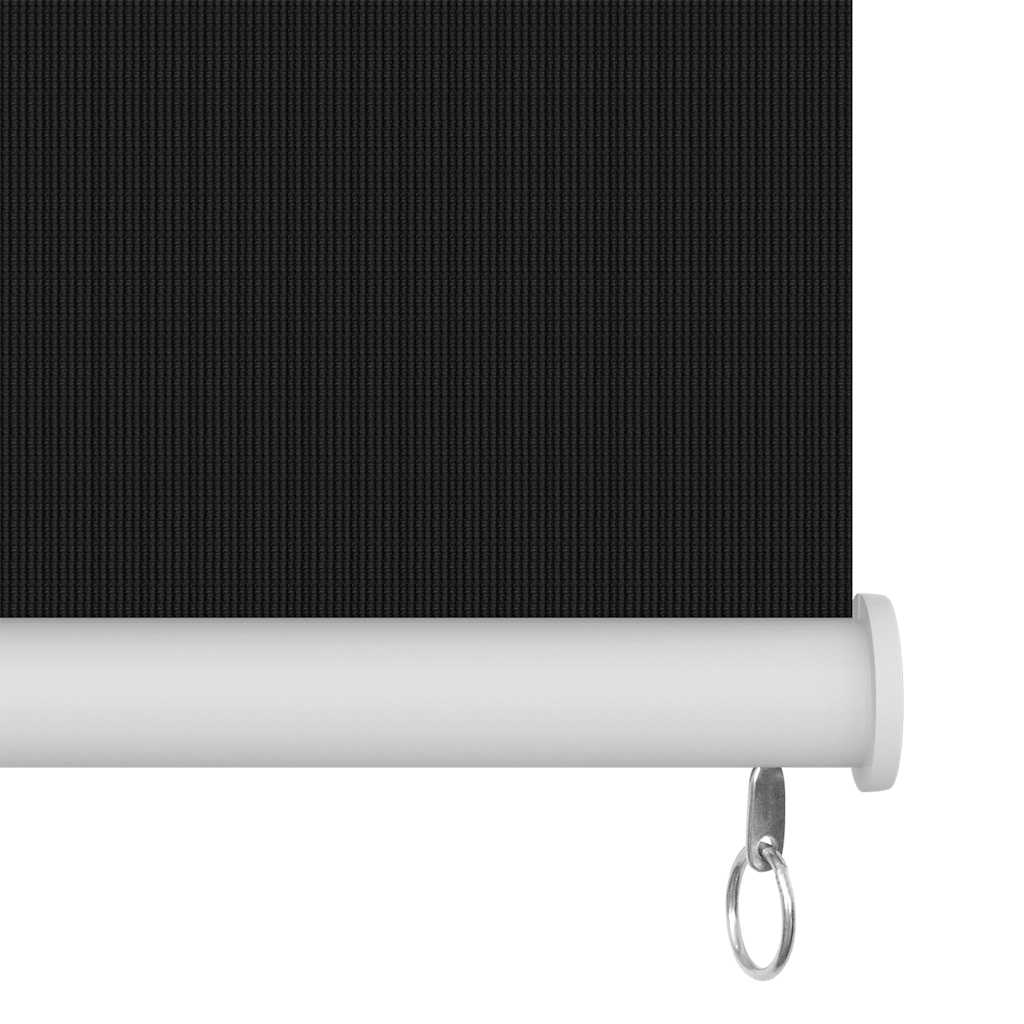 Estore de rolo para exterior 185 (l) x 230 (a) cm preto