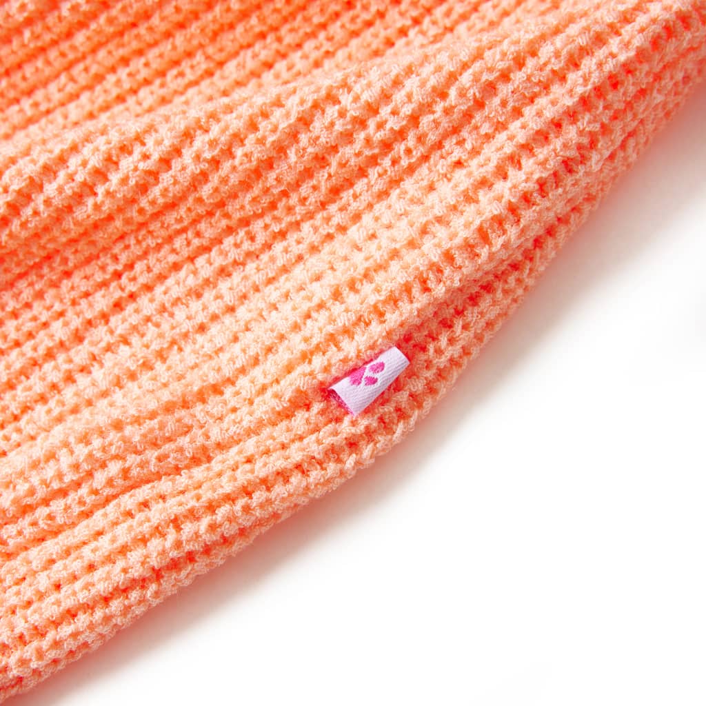Camisola de malha para criança laranja brilhante 140