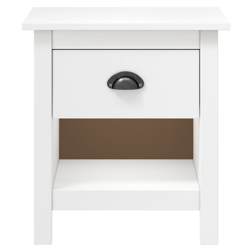 Mesas cabeceira hill 2 pcs 46x35x49,5cm pinho maciço