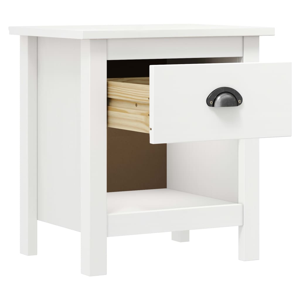 Mesas cabeceira hill 2 pcs 46x35x49,5cm pinho maciço