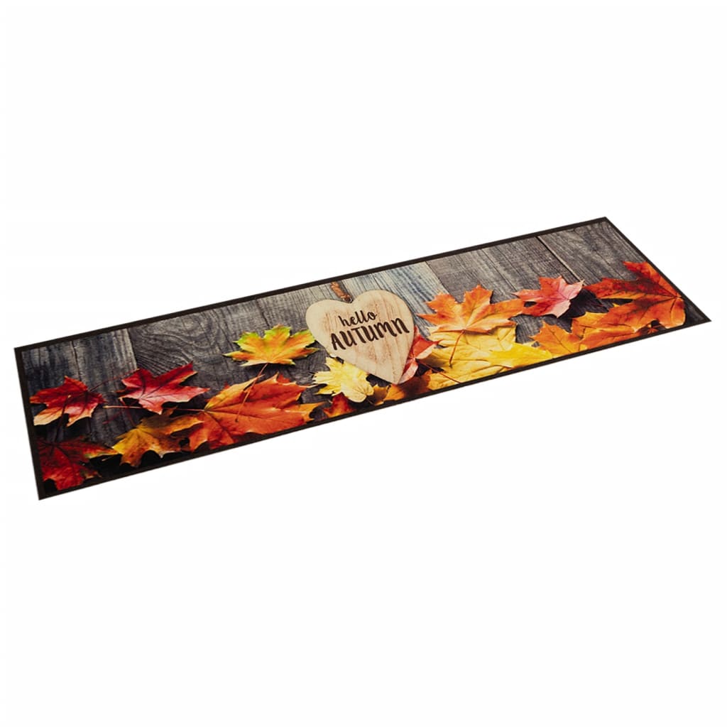 Tapete de cozinha lavável 60x300 cm veludo padrão autumn