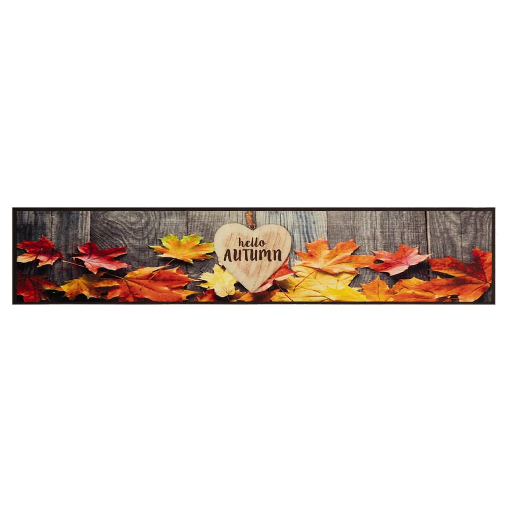 Tapete de cozinha lavável 60x300 cm veludo padrão autumn