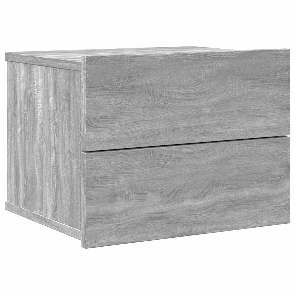 Mesa de cabeceira 40x30x30 cm madeira proc. sonoma cinzento