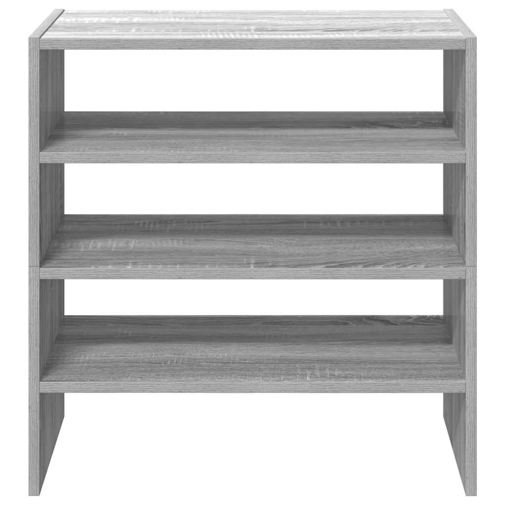 Sapateiras 2 pcs empilháveis 60x30x30,5 cm cinzento sonoma