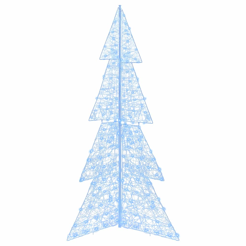 Árvore de natal com 240 leds branco frio 180 cm acrílo