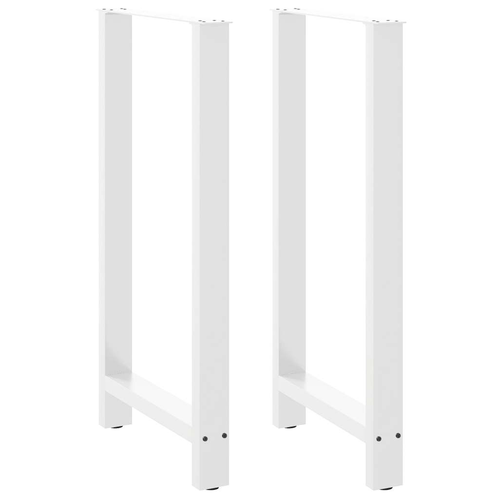 Pés para mesa de bar , brancos, 2 peças, 60x (110-111) cm, aço