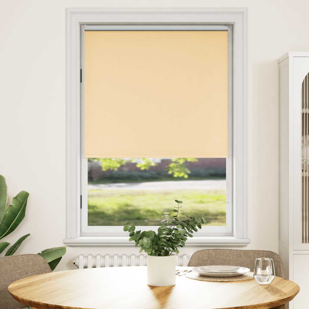 Cortina de rolo blackout, 104,4 x 175 cm, largura do tecido 100 cm, bege