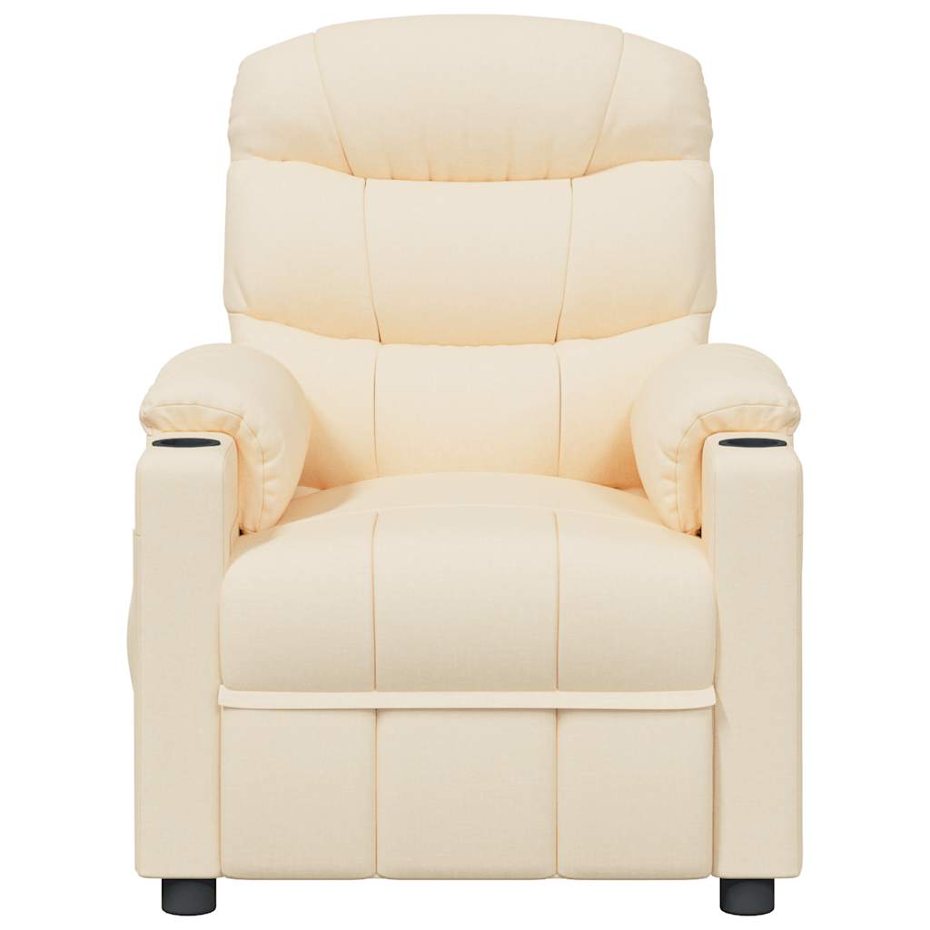 Poltrona de massagens tecido cor creme