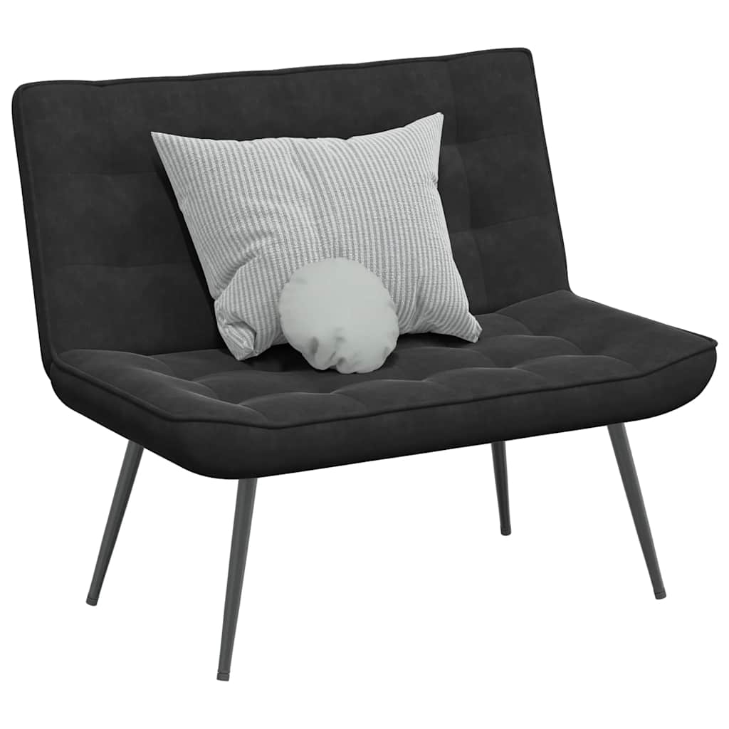 Banco 110x74x84 cm veludo preto