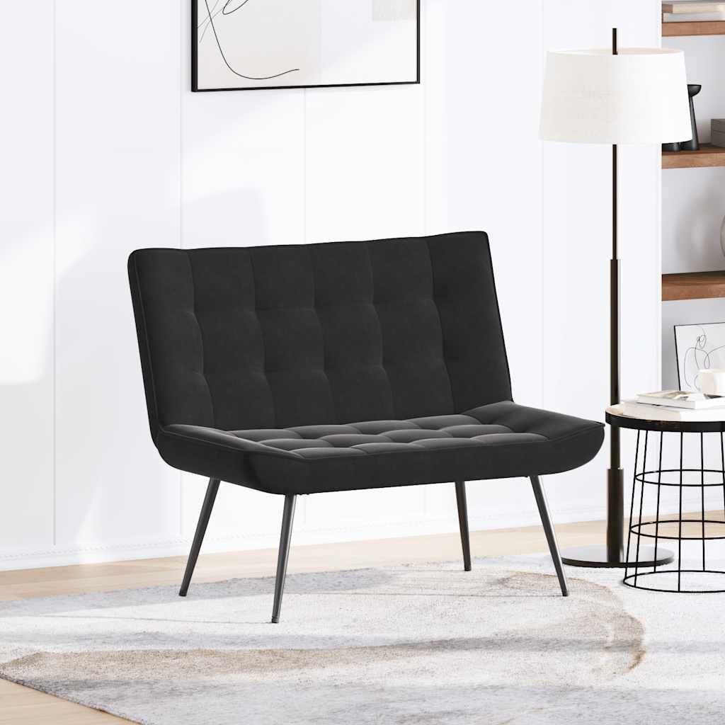 Banco 110x74x84 cm veludo preto