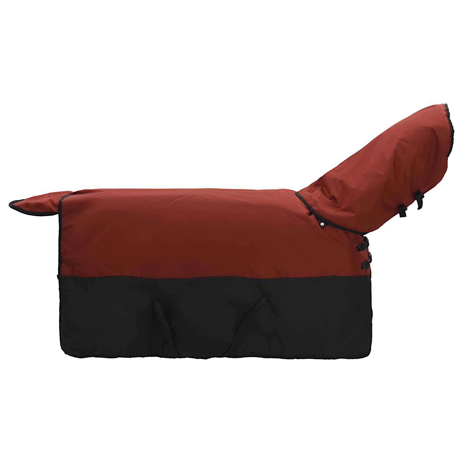 Cobertor de cavalo verde escuro e preto 85 cm poliéster