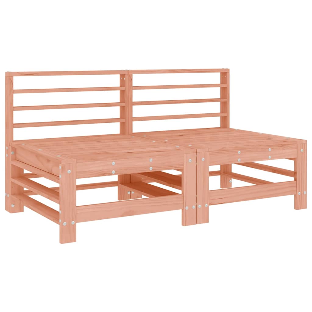 7 Pcs conjunto lounge de jardim madeira de douglas maciça