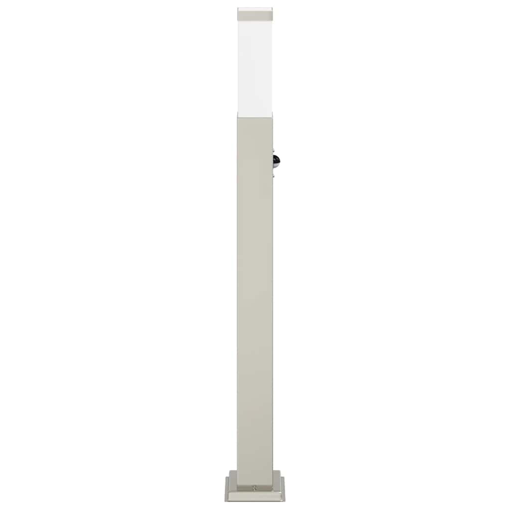 Luminária de poste com sensor, 80 cm, aço inoxidável, IP44