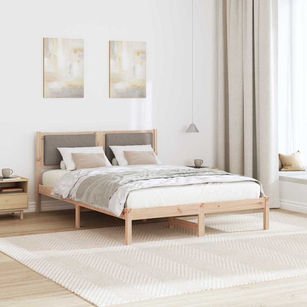 Estrutura da cama cinzento-acastanhado 150 x 200 cm