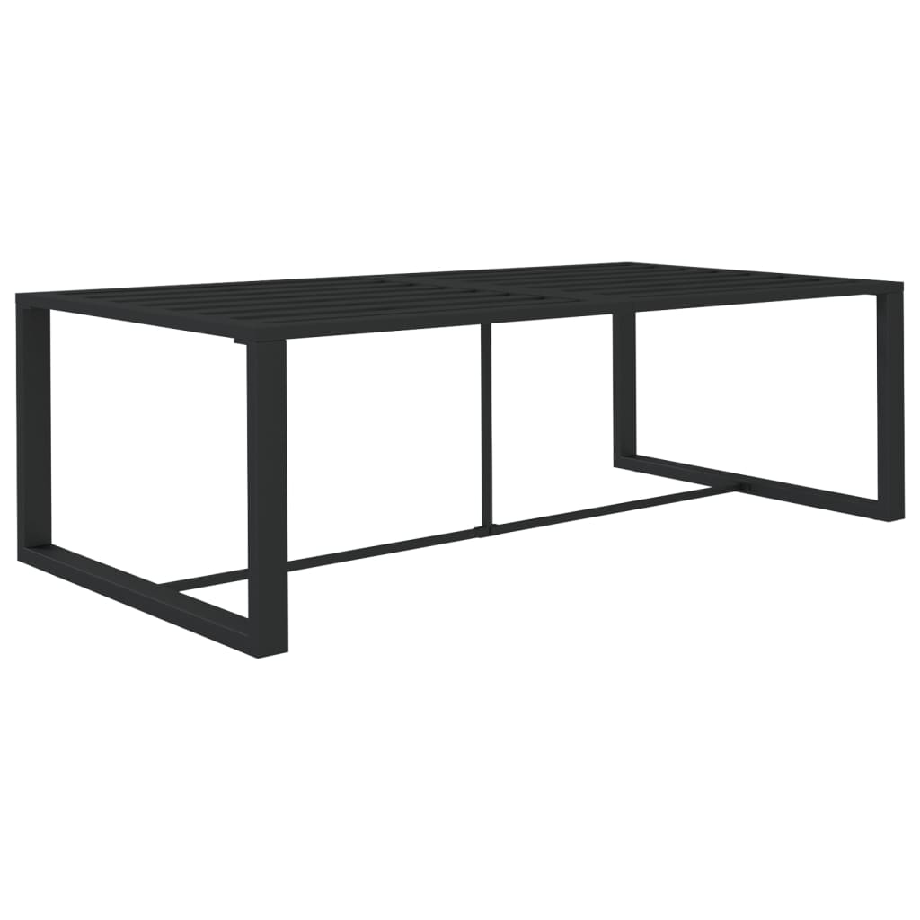 6 Pcs conjunto lounge jardim com almofadões alumínio antracite