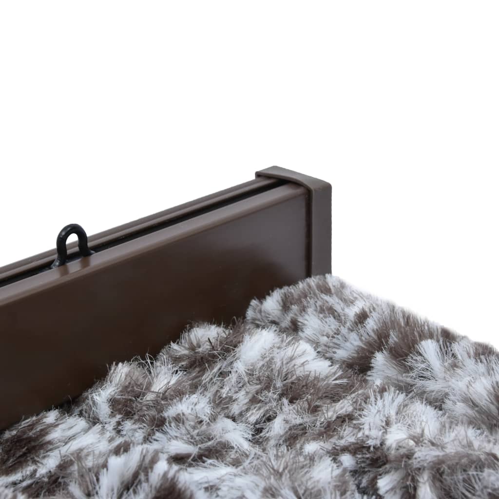 Cortina anti-insetos 56x185 cm chenille castanho e bege