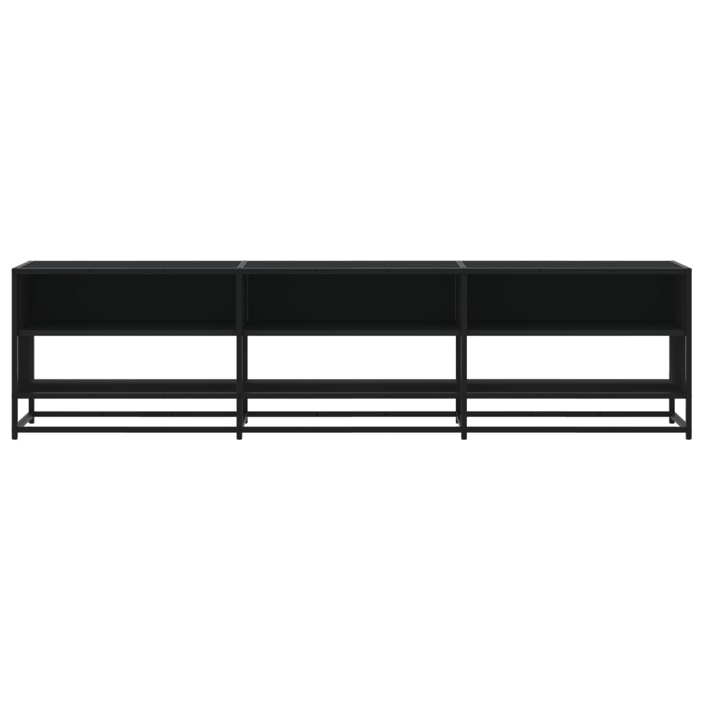 Móvel de TV 180x40x46 cm derivados de madeira preto