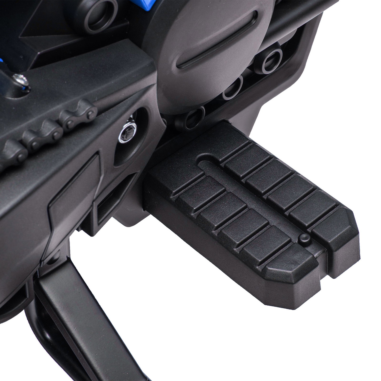 Mota elétrica para crianças moto a bateria para crianças 6v com rodas de treino e buzina 105x57x62 cm azul