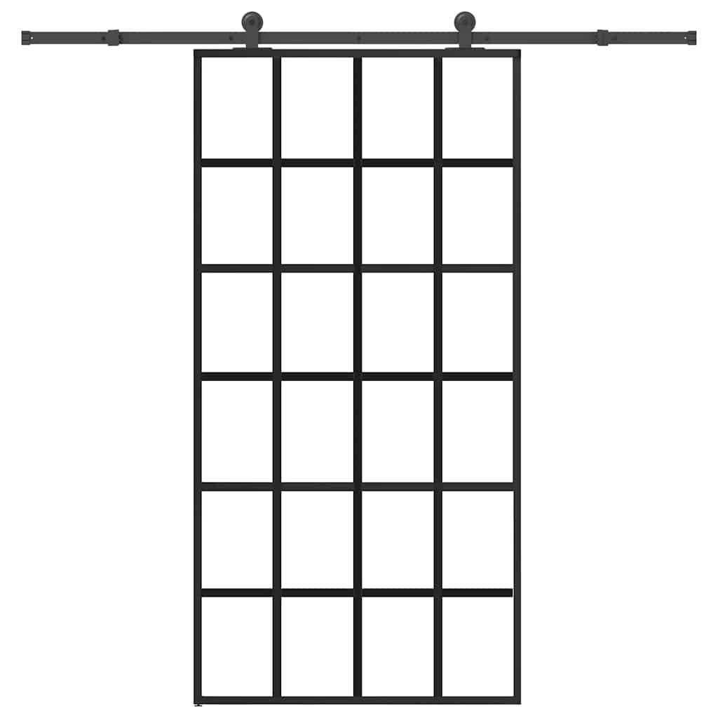 Porta deslizante c/ conj ferragens 102x205cm vidro esg/alumínio