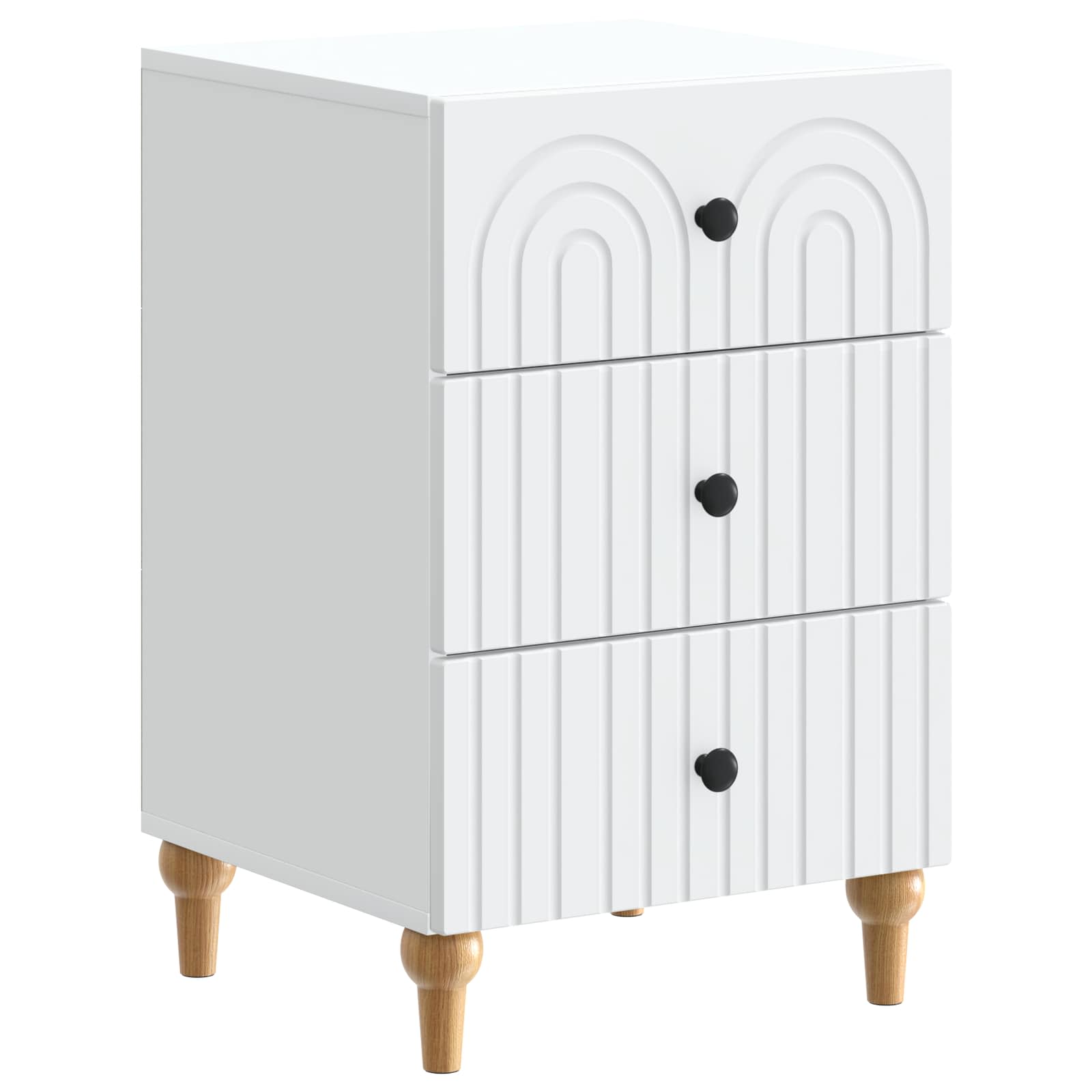 Armário de cabeceira com gaveta branco 43x 41 x 66,5 cm