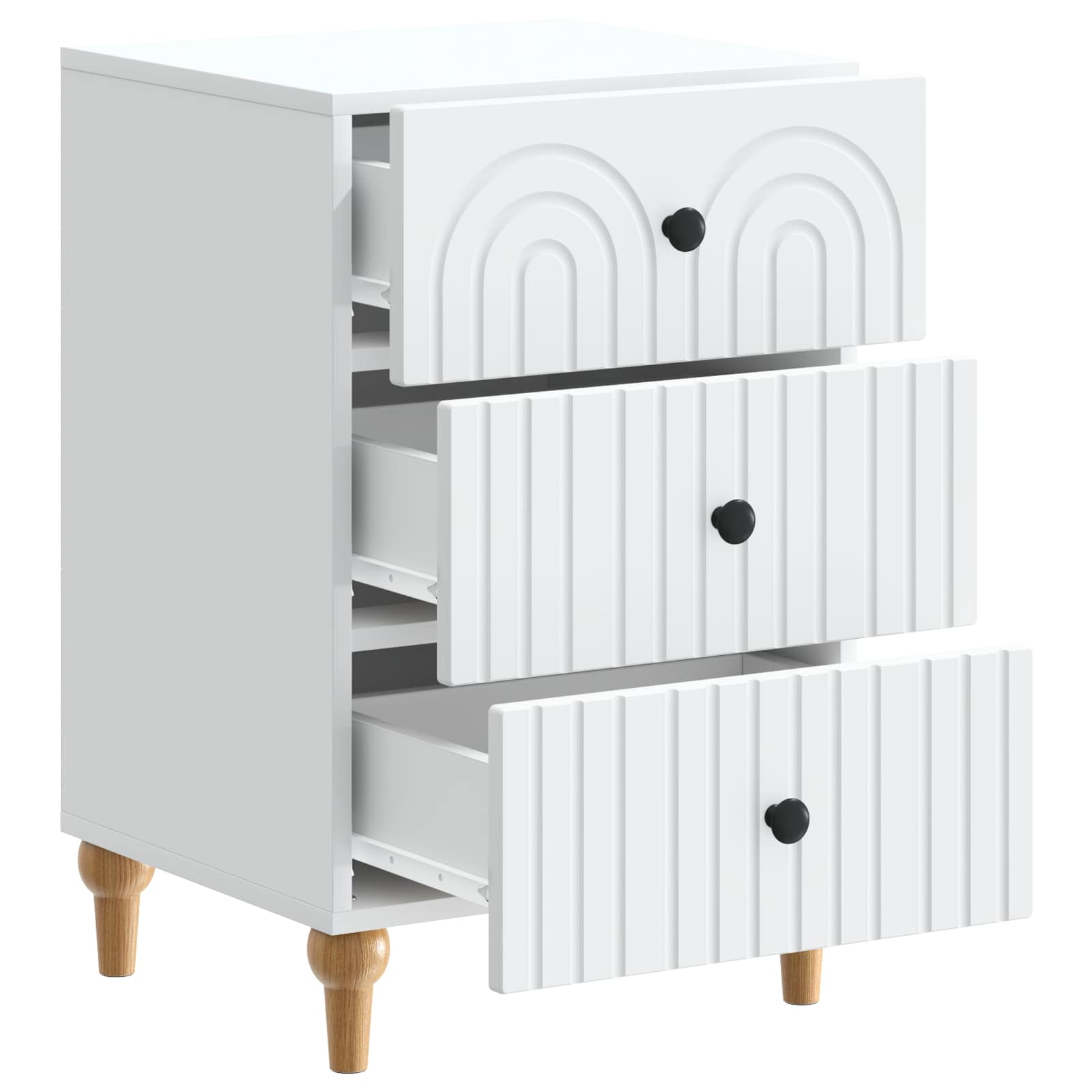 Armário de cabeceira com gaveta branco 43x 41 x 66,5 cm