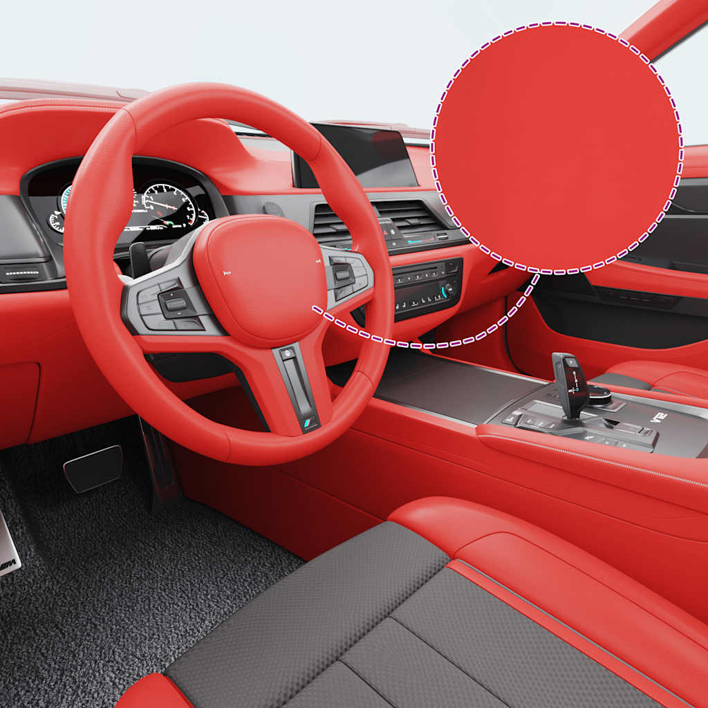 Películas para carro 2 pcs 100x150 cm + 50x150 cm vermelho mate