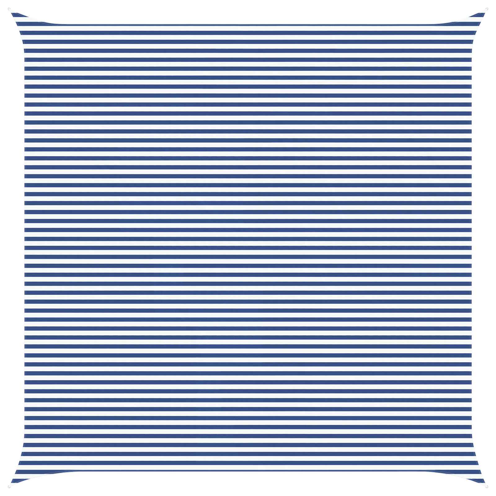 Vela de sombra solar azul e branco 7 x 7 m