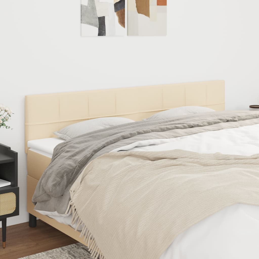 Cabeceiras creme 200x5x78/88 cm tecido