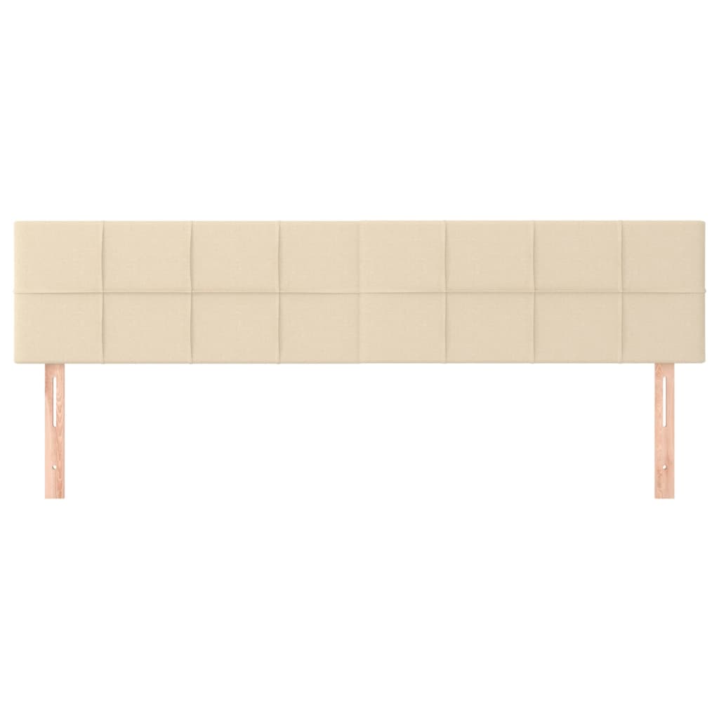 Cabeceiras creme 200x5x78/88 cm tecido