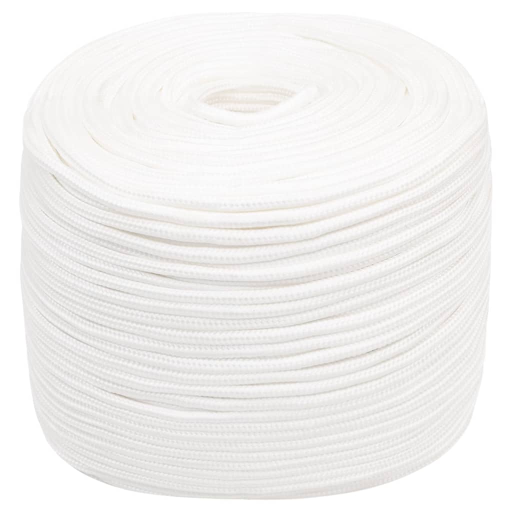 Corda de barco 10 mm 25 m polipropileno branco completo
