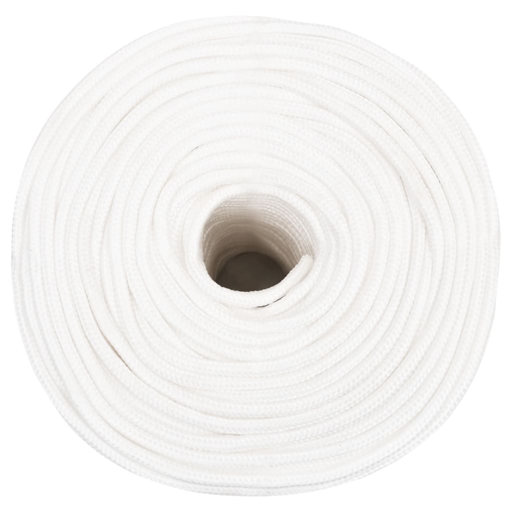 Corda de barco 10 mm 25 m polipropileno branco completo