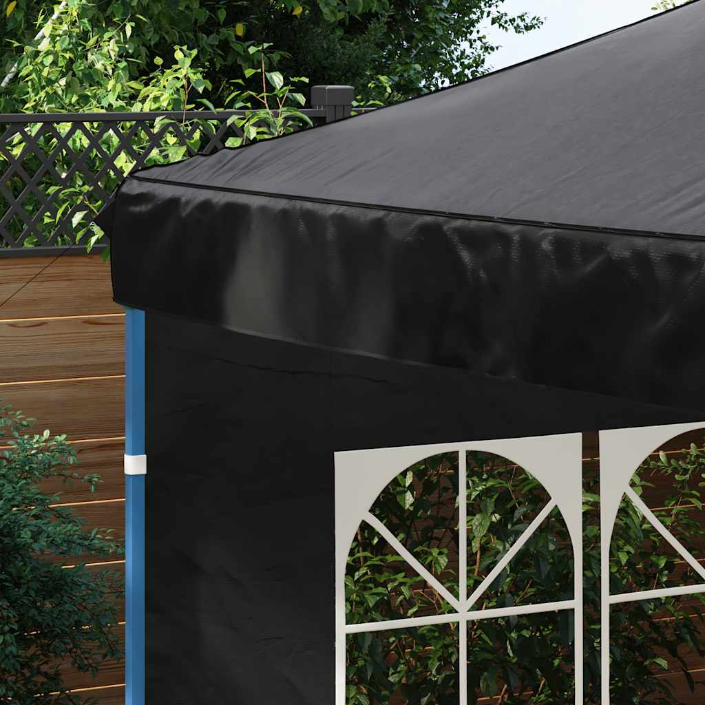 Parede lateral com janela p/ tenda de festas 2 pcs PE antracite