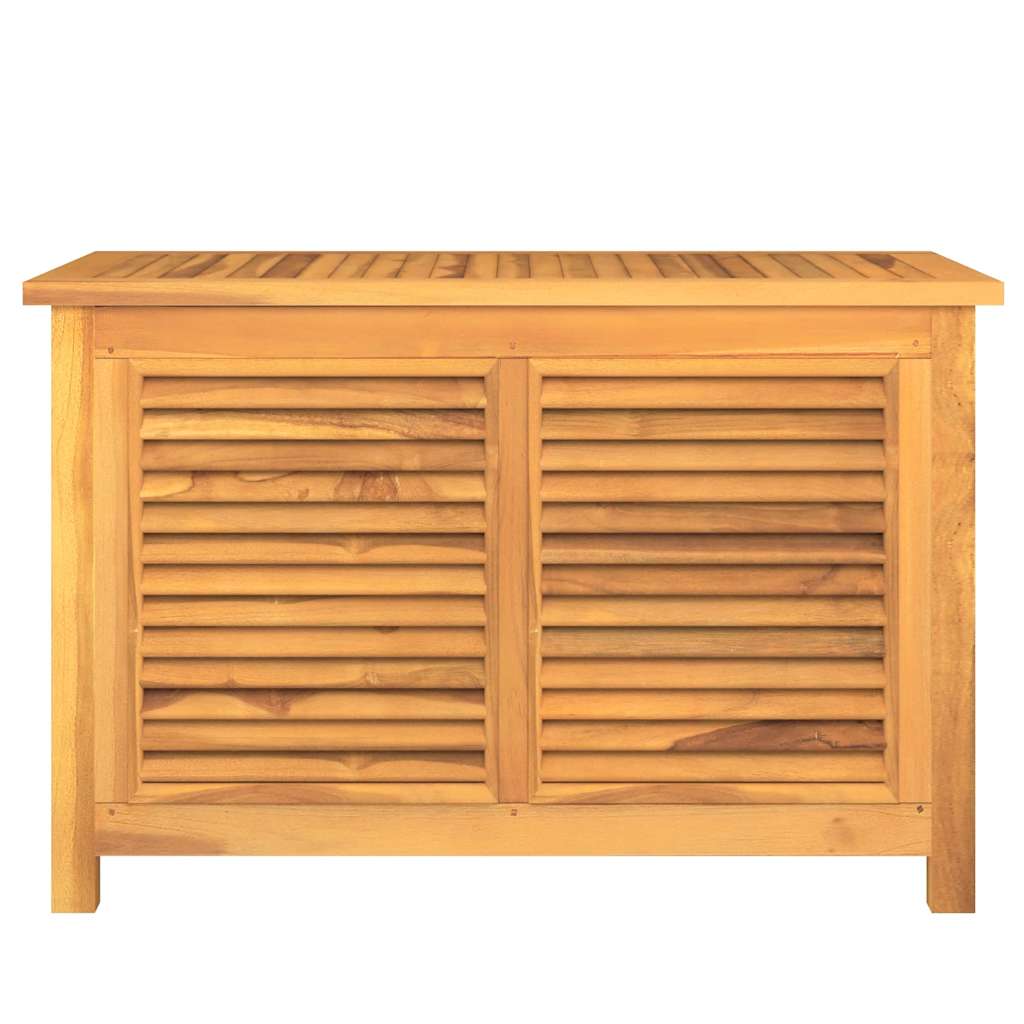 Caixa de arrumação para jardim com saco 90x50x58 cm teca maciça