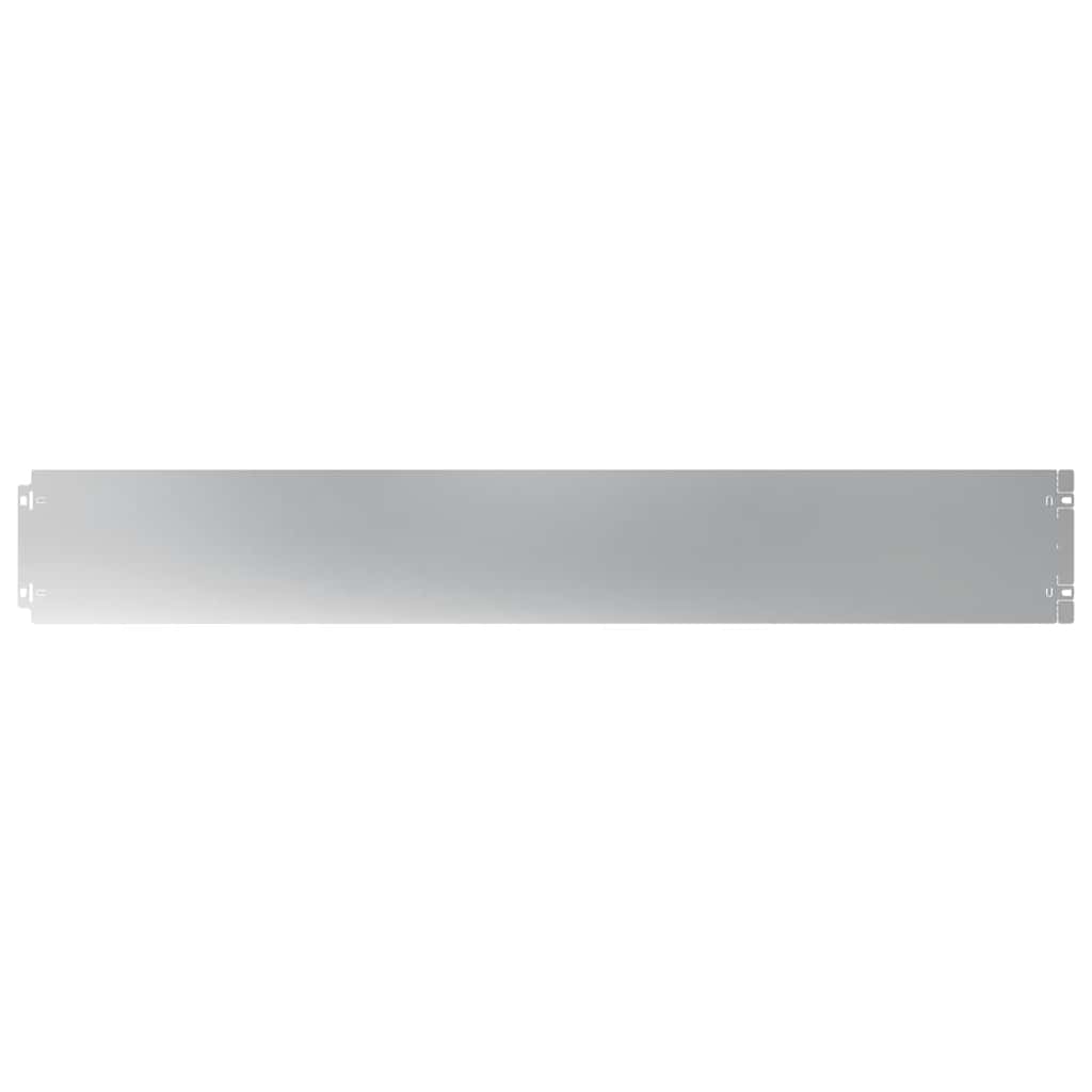 Bordas de relvado 50 unid 15x103 cm aço galvanizado