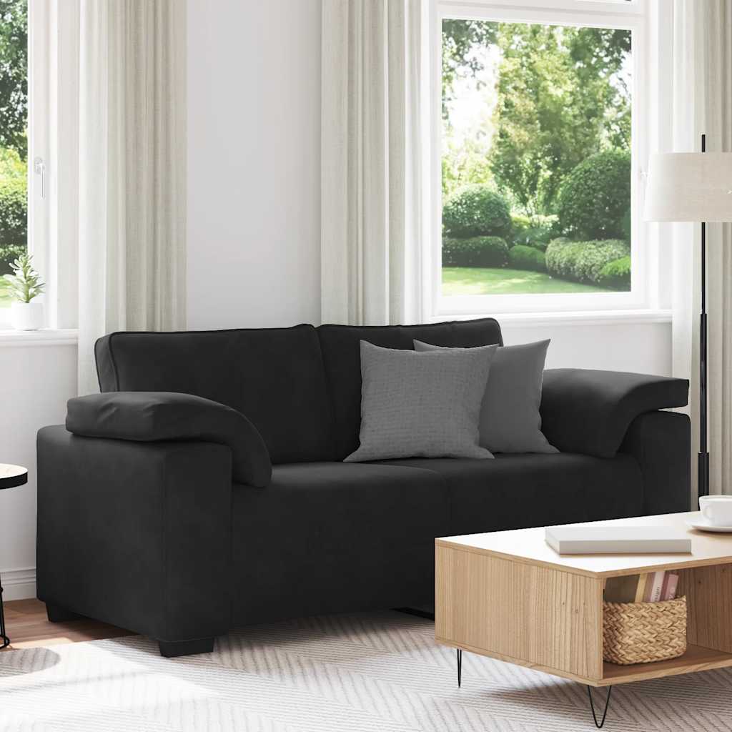 Sofá-luvas 180x77x82 cm veludo preto