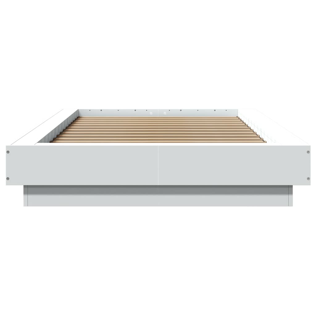 Estrutura de cama 90x190 cm derivados de madeira branco