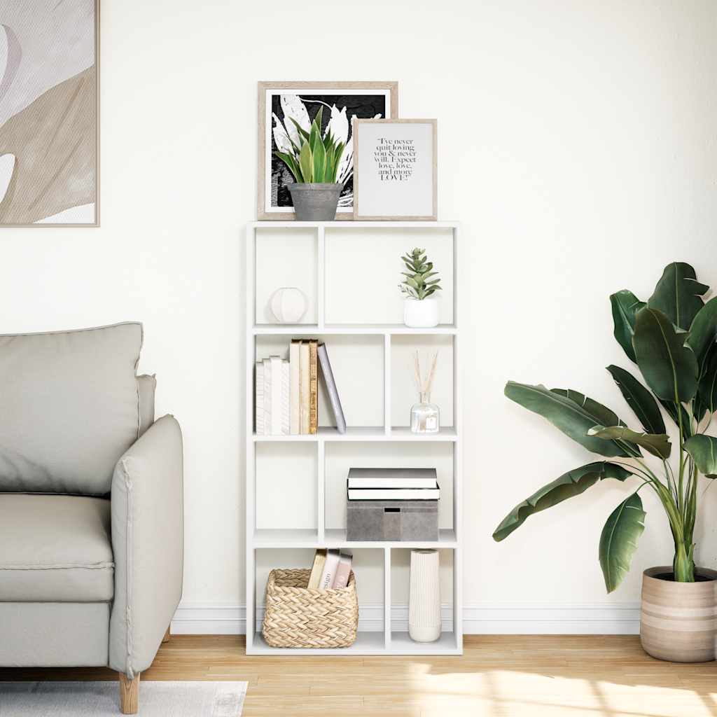 Estante branca 60x20x120,5 cm madeira engenheirada