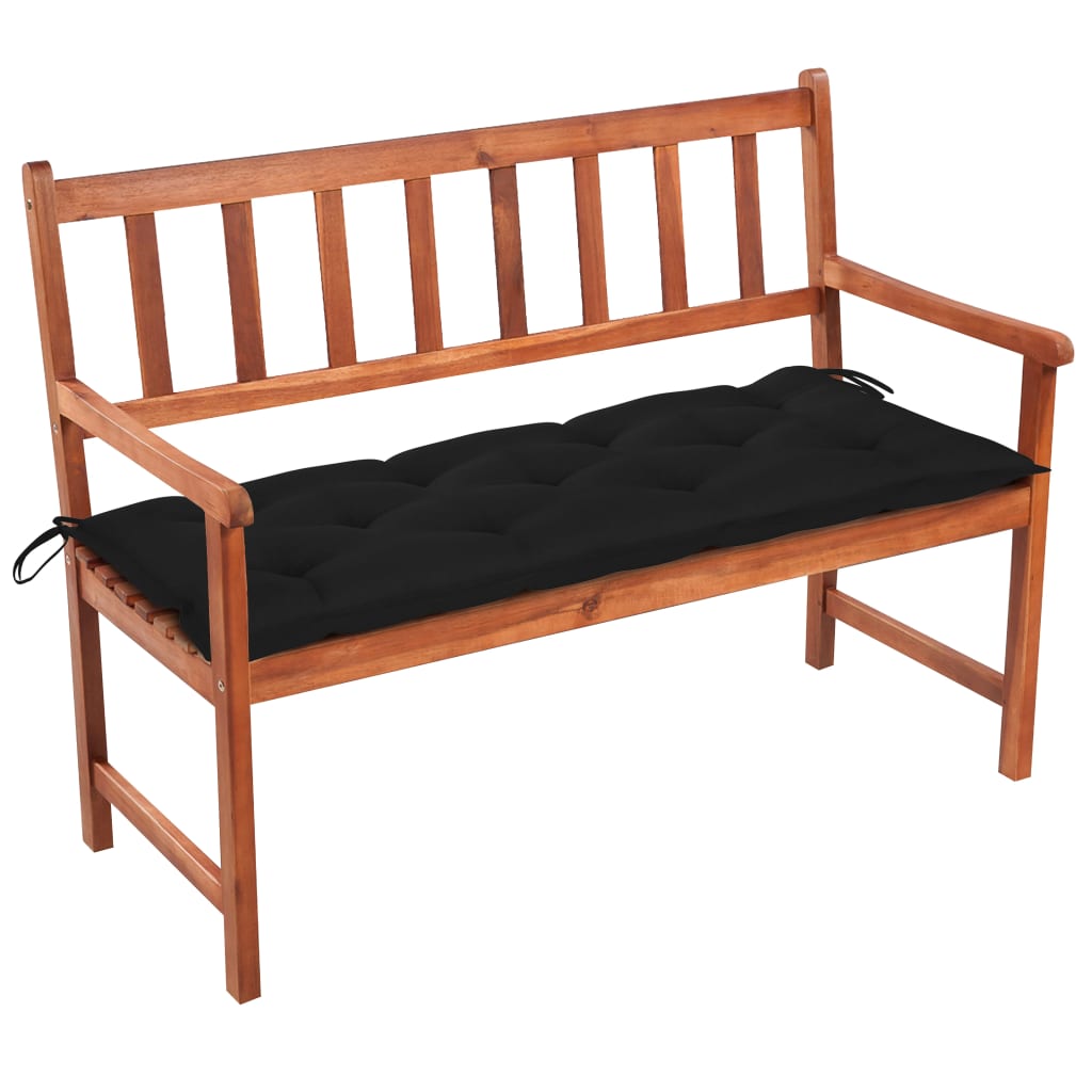 Banco de jardim c/ almofadão 120 cm madeira acácia maciça