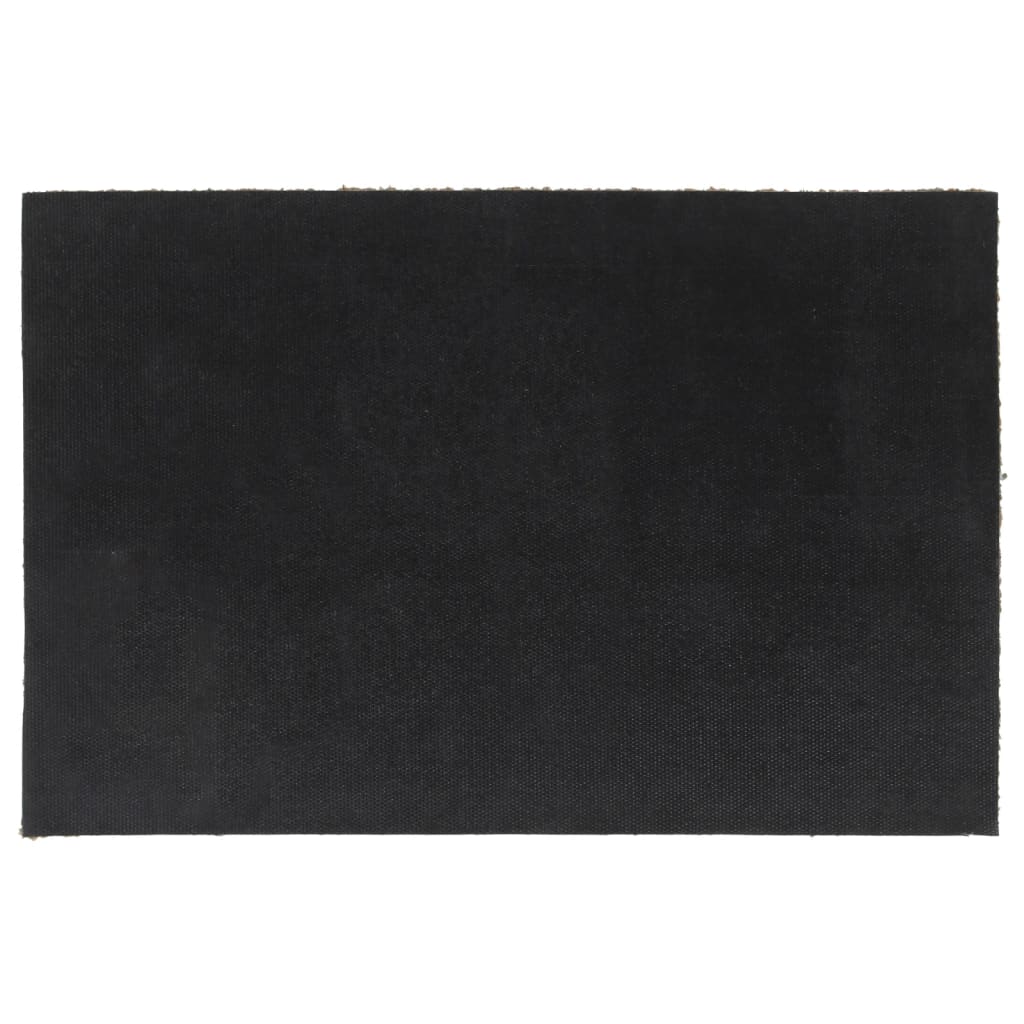 Tapete de porta 40x60 cm fibra de coco tufada natural