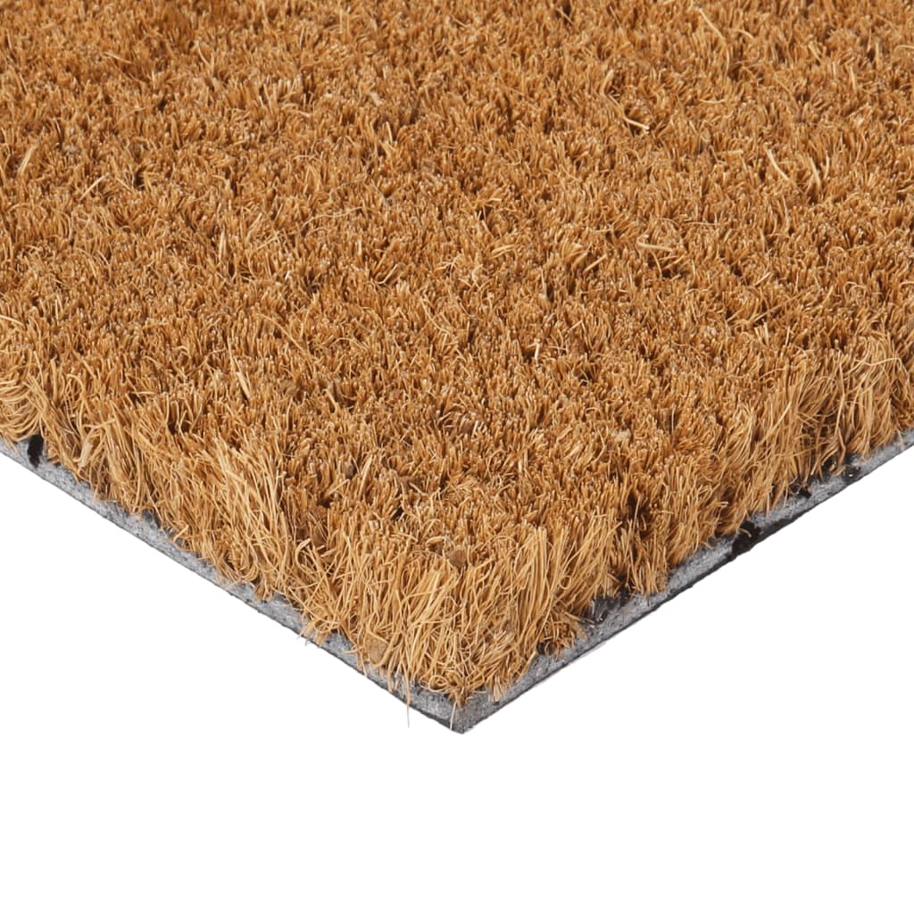 Tapete de porta 40x60 cm fibra de coco tufada natural