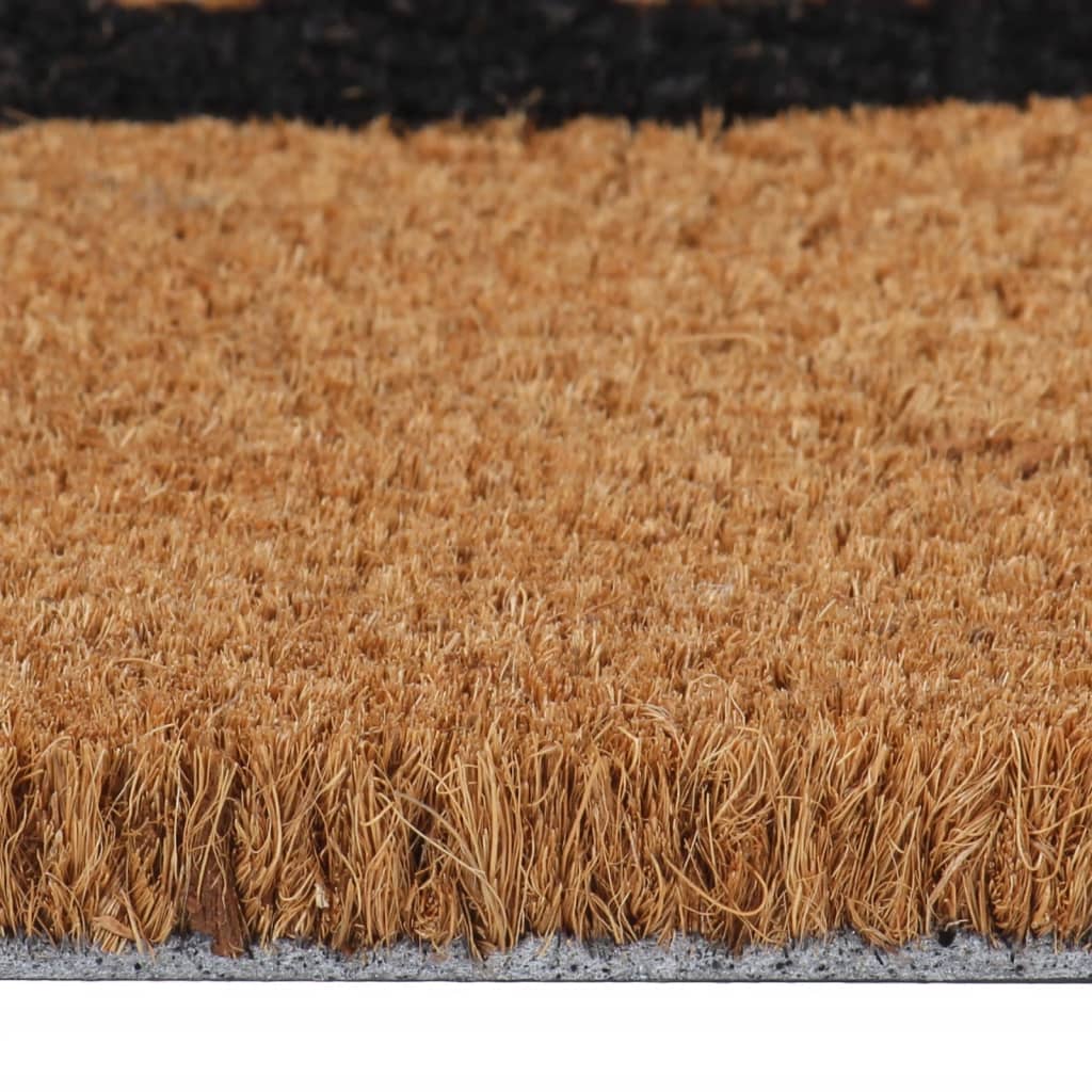 Tapete de porta 40x60 cm fibra de coco tufada natural