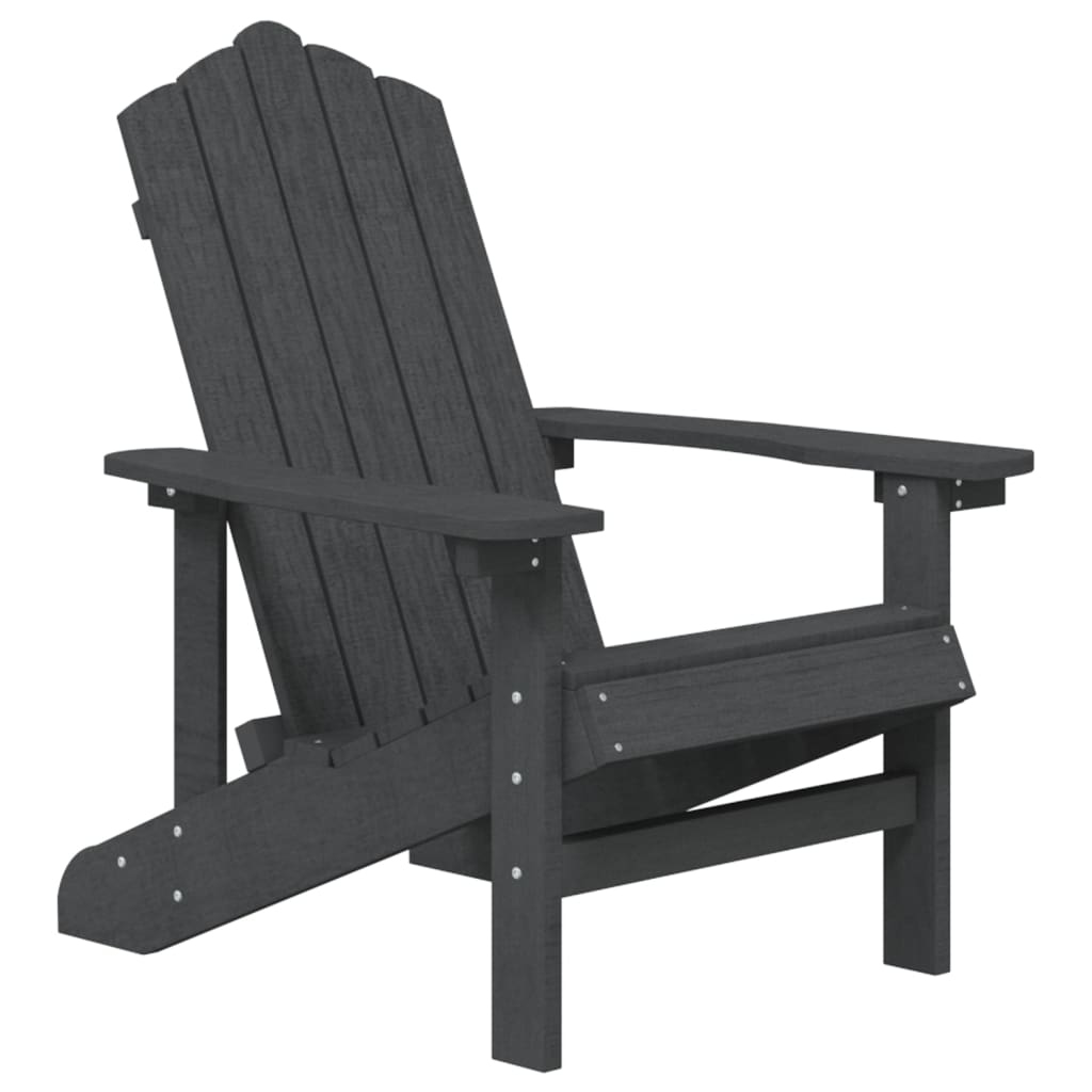 Cadeira de jardim adirondack com mesa pead antracite