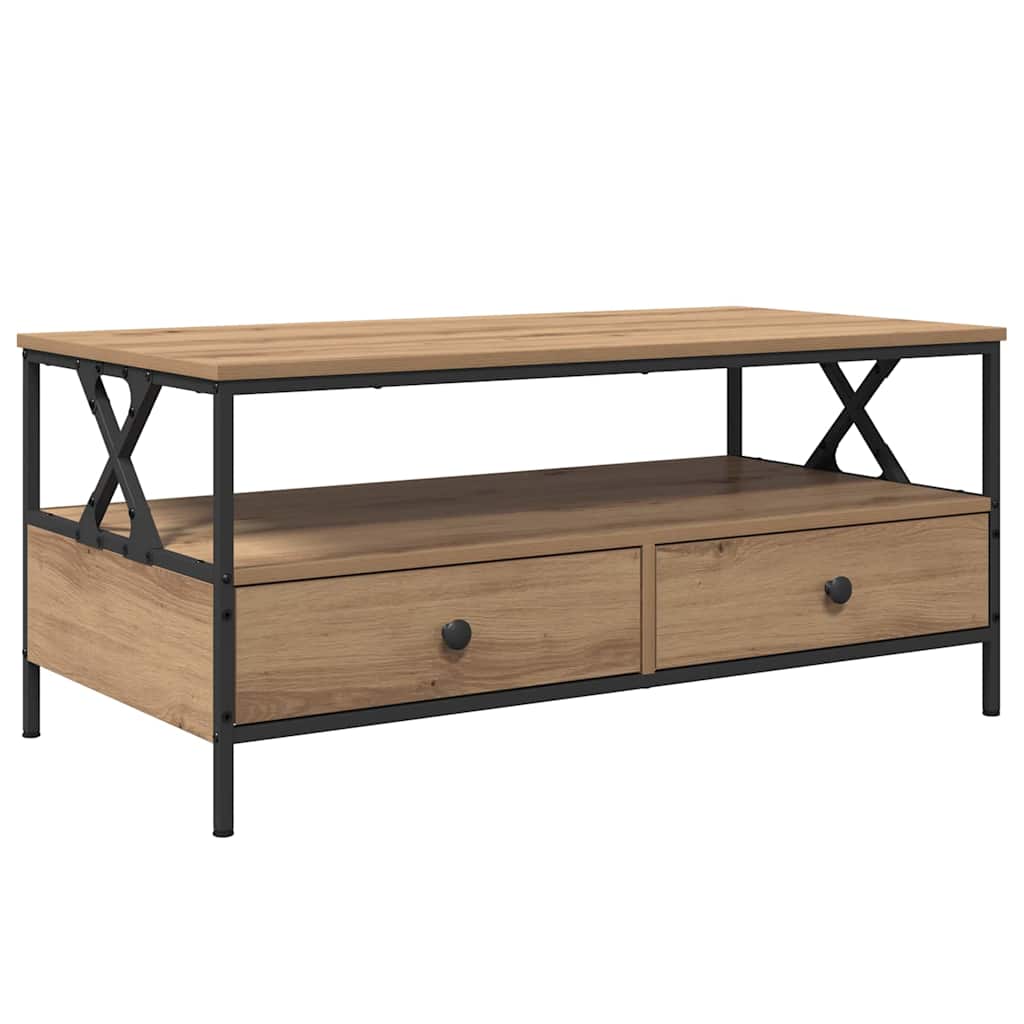 Mesa de centro carvalho artisiano 100 x 51 x 45 cm