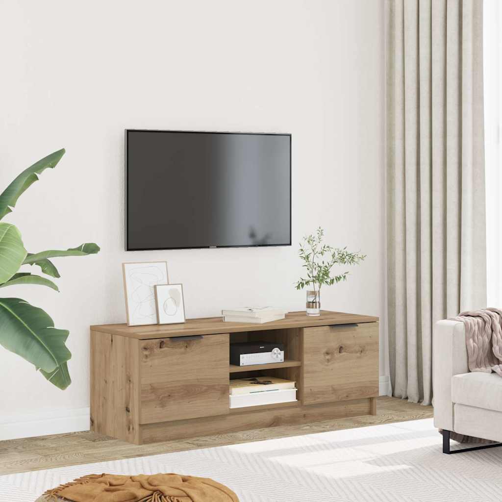 Móvel TV carvalho artesanal 102x35x36,5 cm madeira trabalhada