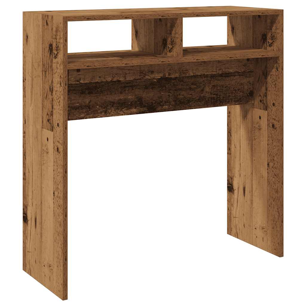 Mesa consola 78x30x80 cm derivados de madeira madeira velha