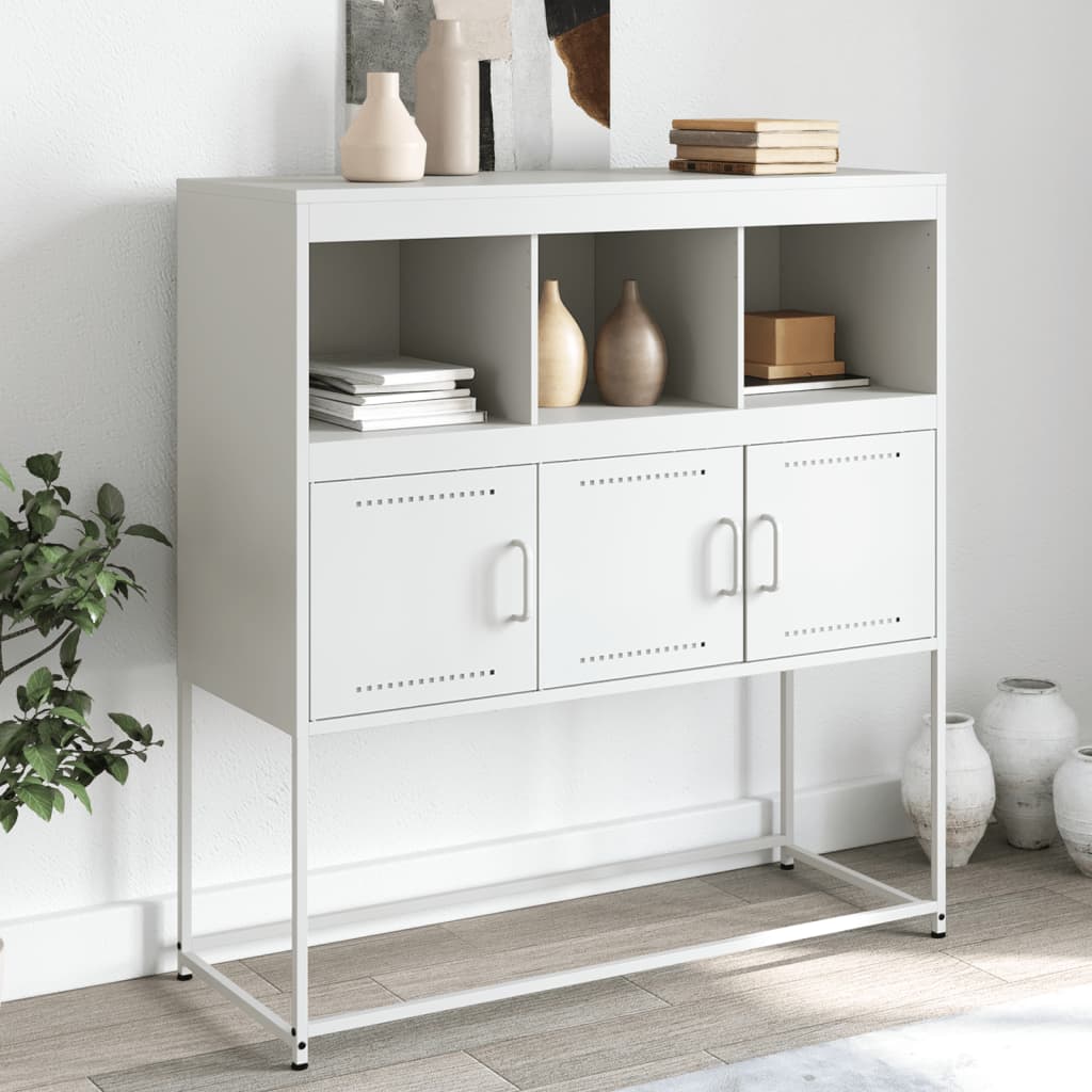 Aparador 100,5x39x107 cm aço branco